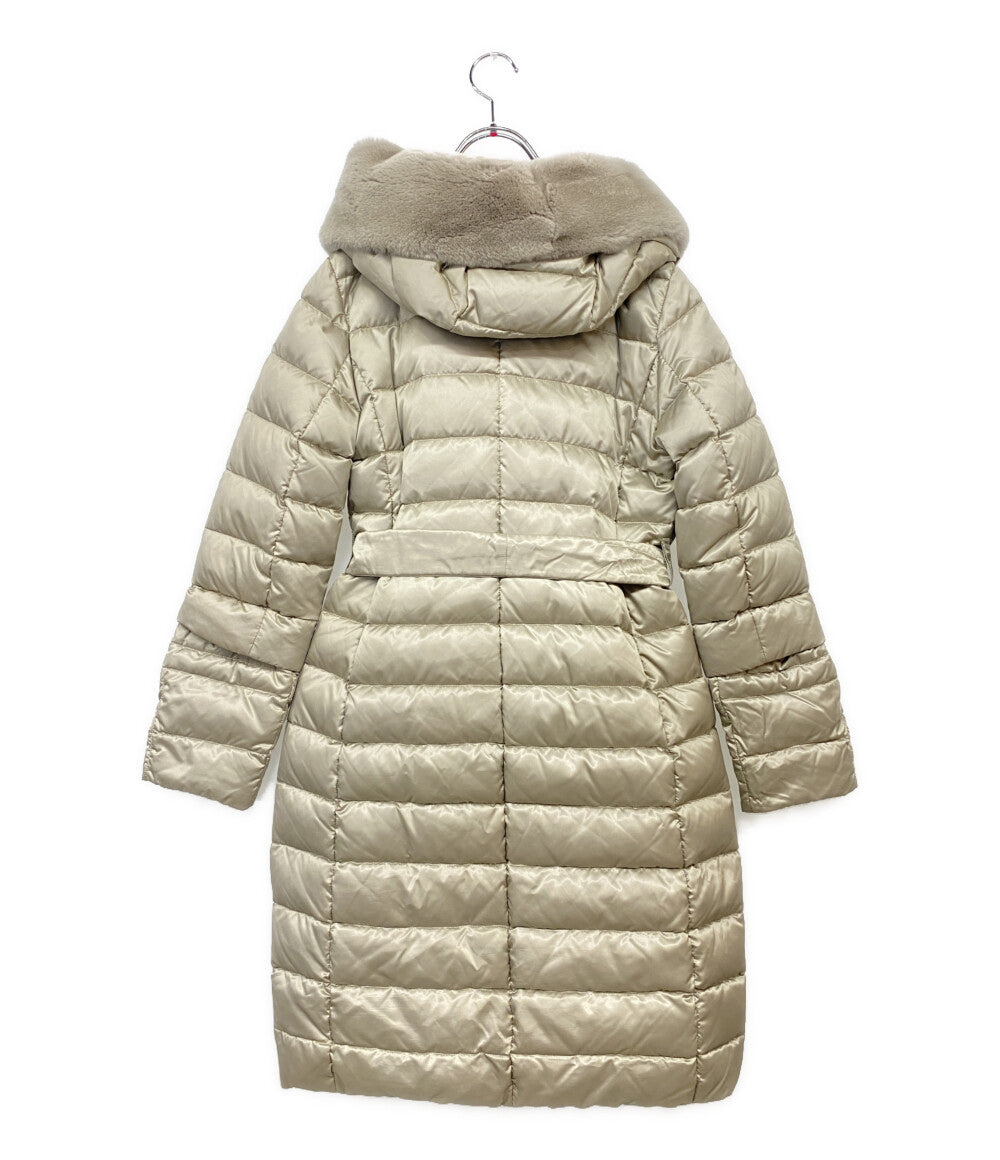 MAX MARA コート リバーシブル ダウンコート ベージュ ファー サイズ40