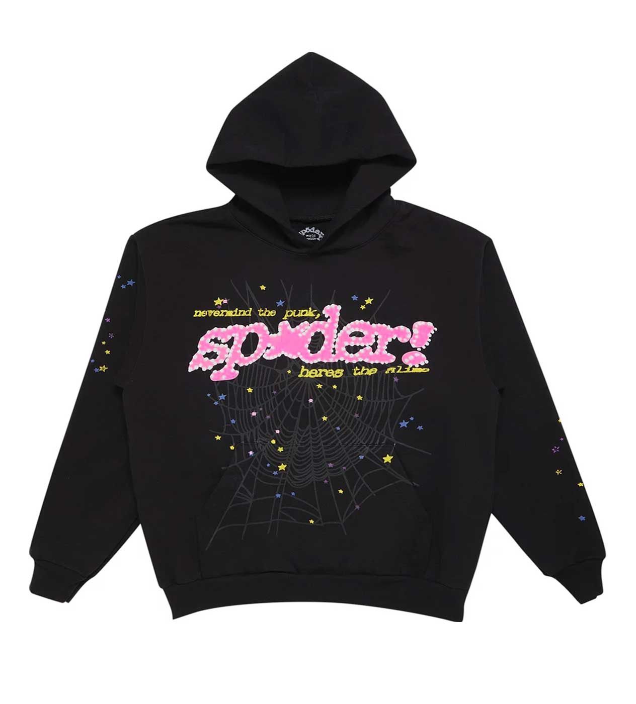 Sp5der P*nk Hoodie Black | Restock AR