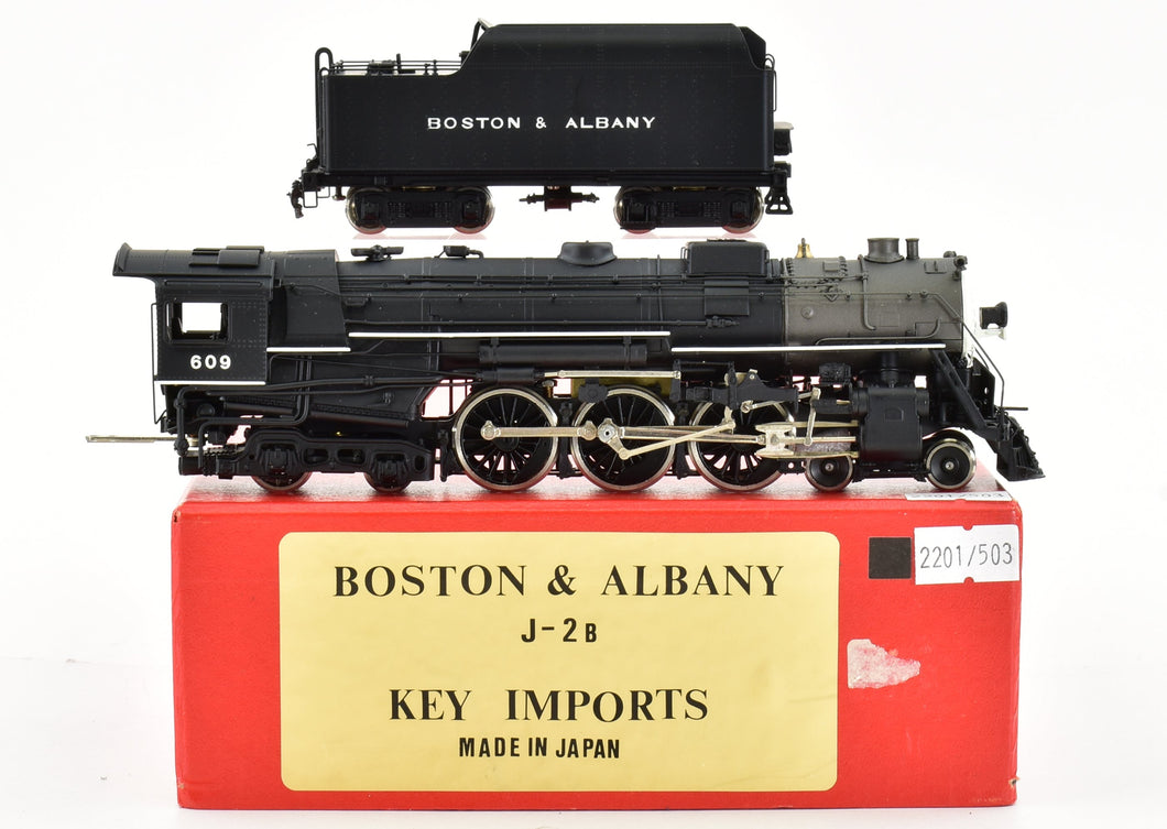 HO Brass CON Key Imports B&A - Boston & Albany J-2b 4-6-4 Hudson