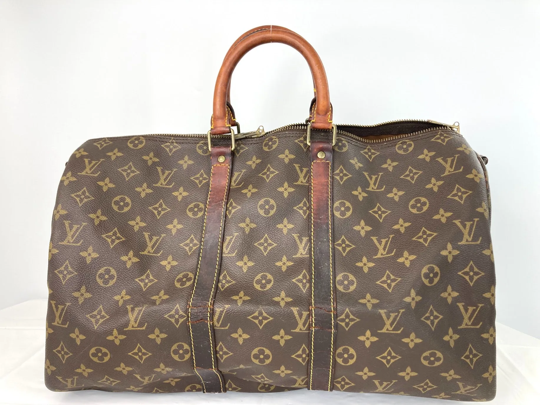 ベル様用Louis Vuitton モノグラム ボストンバッグ 補修歴有り ベル様