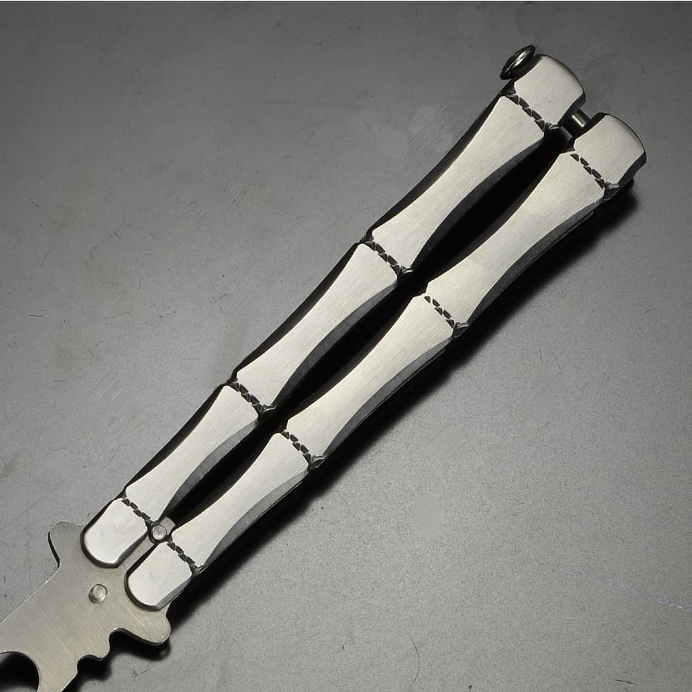 バタフライナイフ 練習用 刃付け無し スチールハンドル | ミリタリー