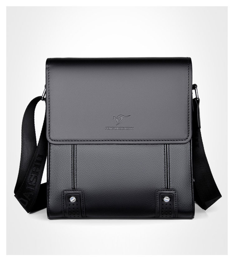 Whatna 厚手 レザー ショルダーバッグ メンズ メッセンジャーバッグ 革