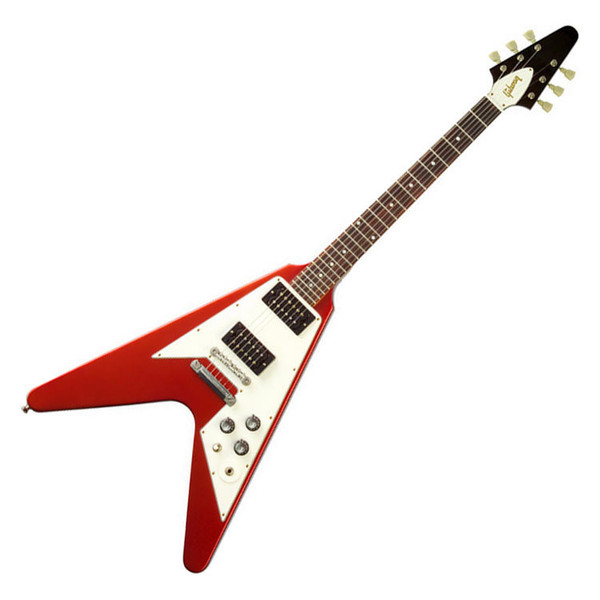 DISC Gibson 1968 (2008) Flying V, Cherry Guitar at Gear4music