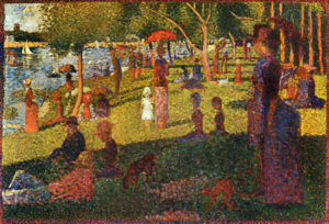 点描法を使った新印象派ジョルジュ・スーラー「グランド・ジャット島の