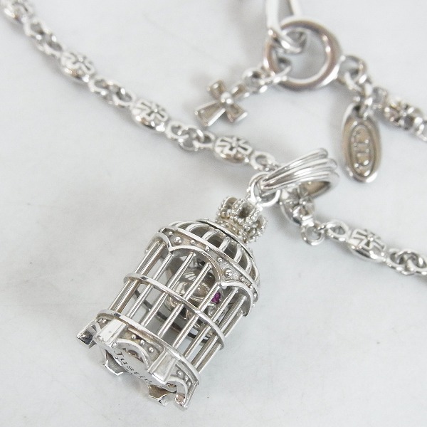 JUSTIN DAVIS/ジャスティンデイビス 鳥かご スカル ネックレス