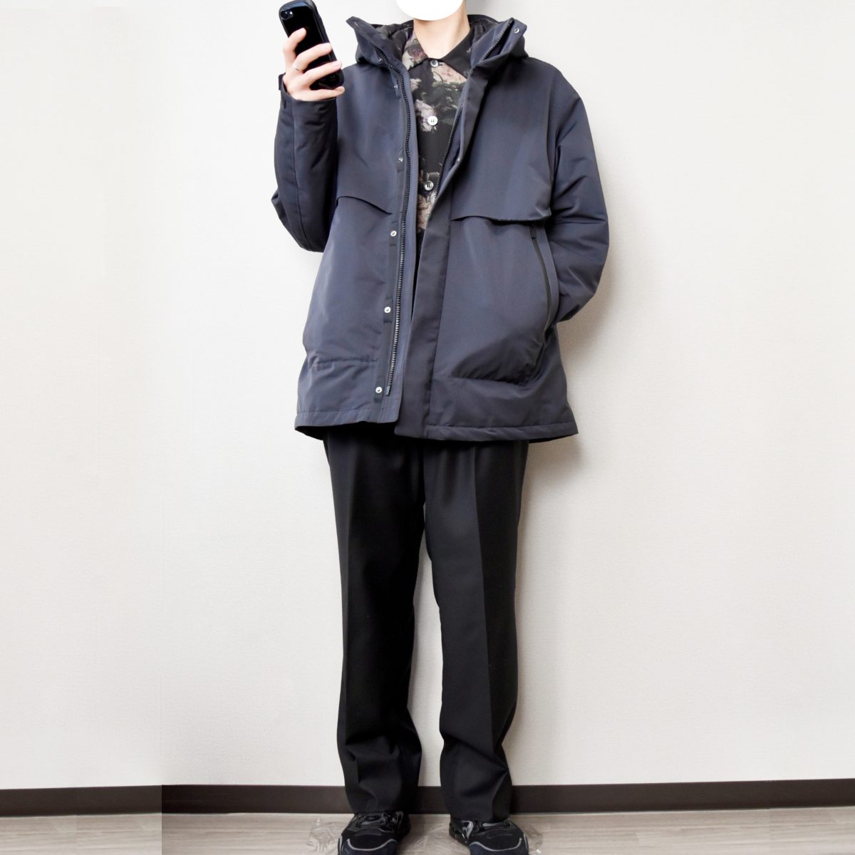 UNIQLO +J ハイブリッドダウンパーカをレビュー。着こなしから