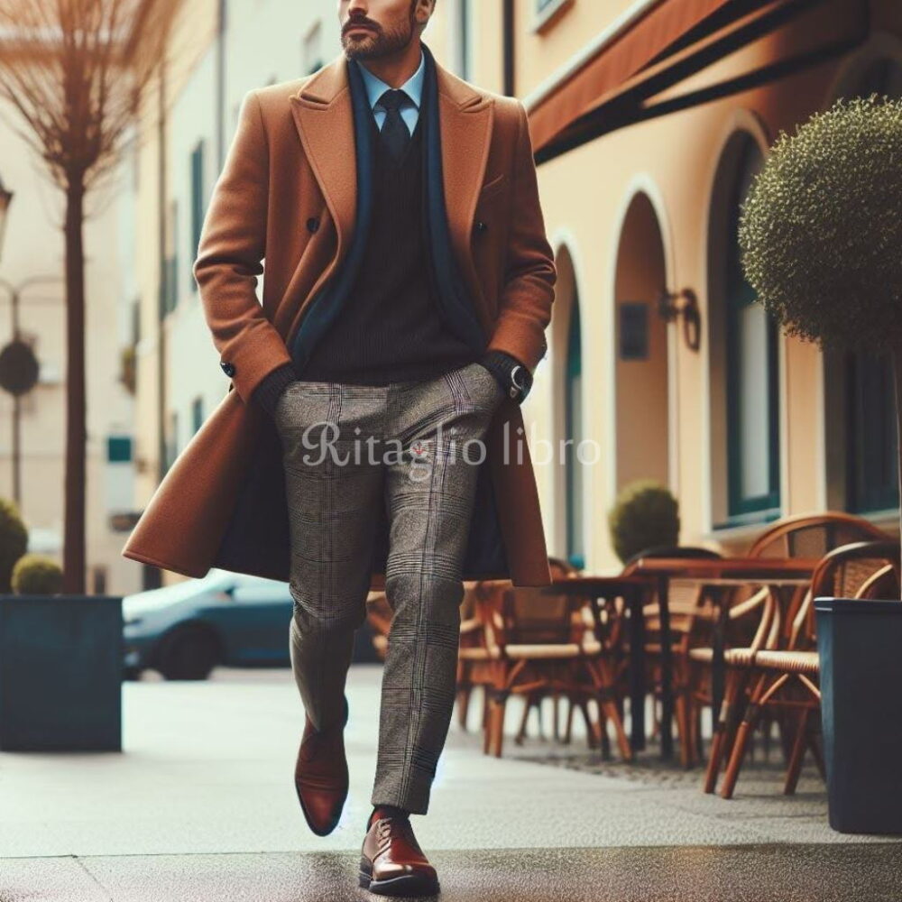 キャメルチェスターコートで作る冬のビジネススタイル｜ラルディーニを