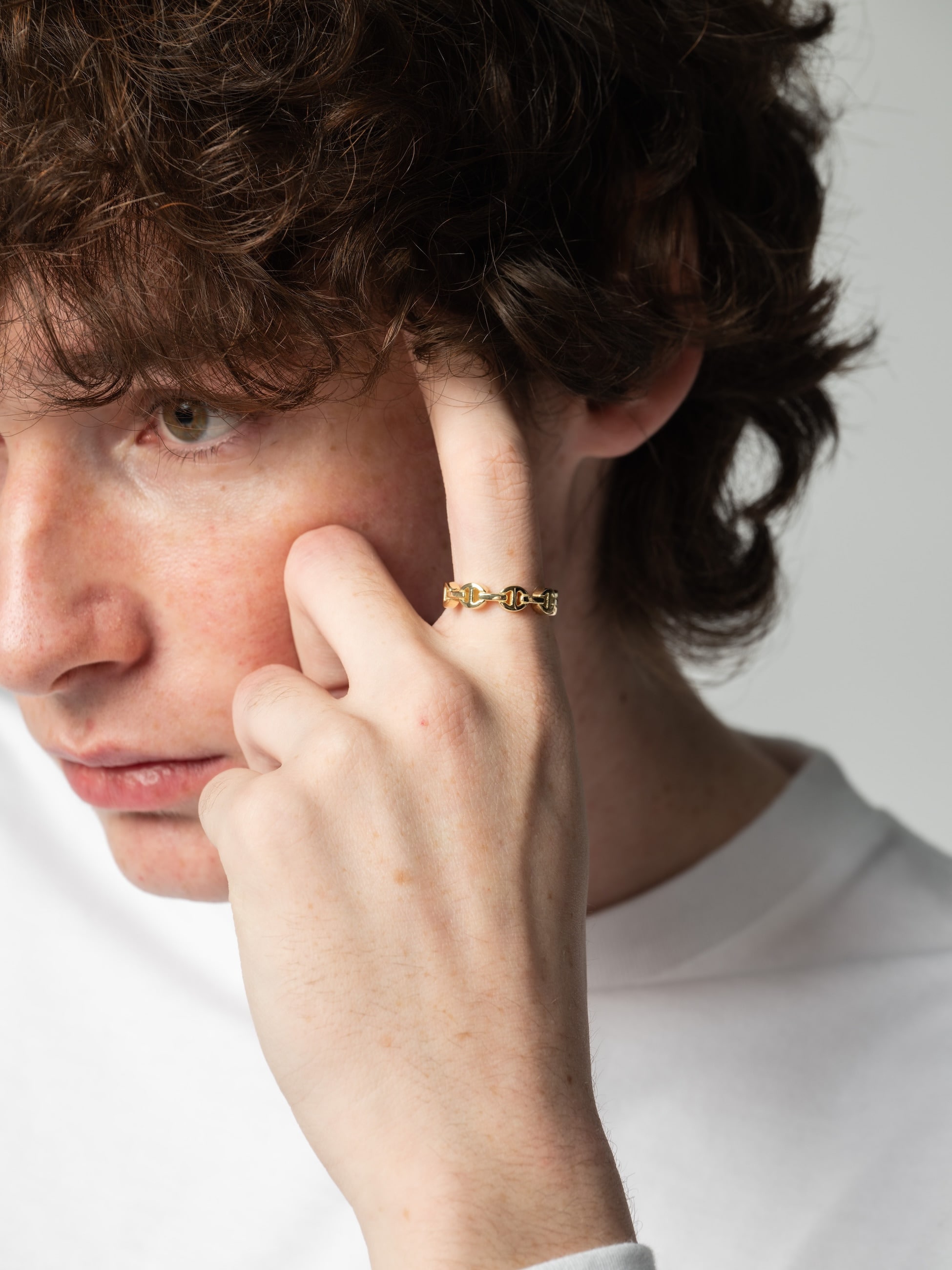 デイム トライリンク リング（イエローゴールド）｜HOORSENBUHS