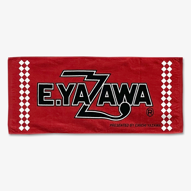 フェイスタオル(ロゴチェッカー)レッド/ブラック・ホワイト｜DIAMOND