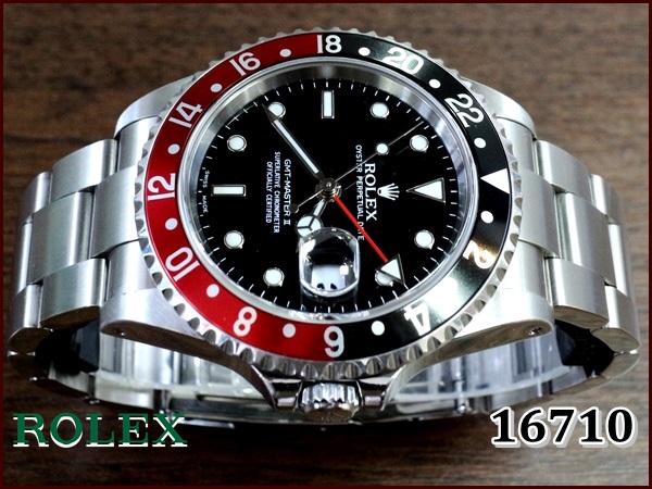 ROLEX 16710 GMTマスターⅡ【赤黒ベゼル】A番・美品w/Box