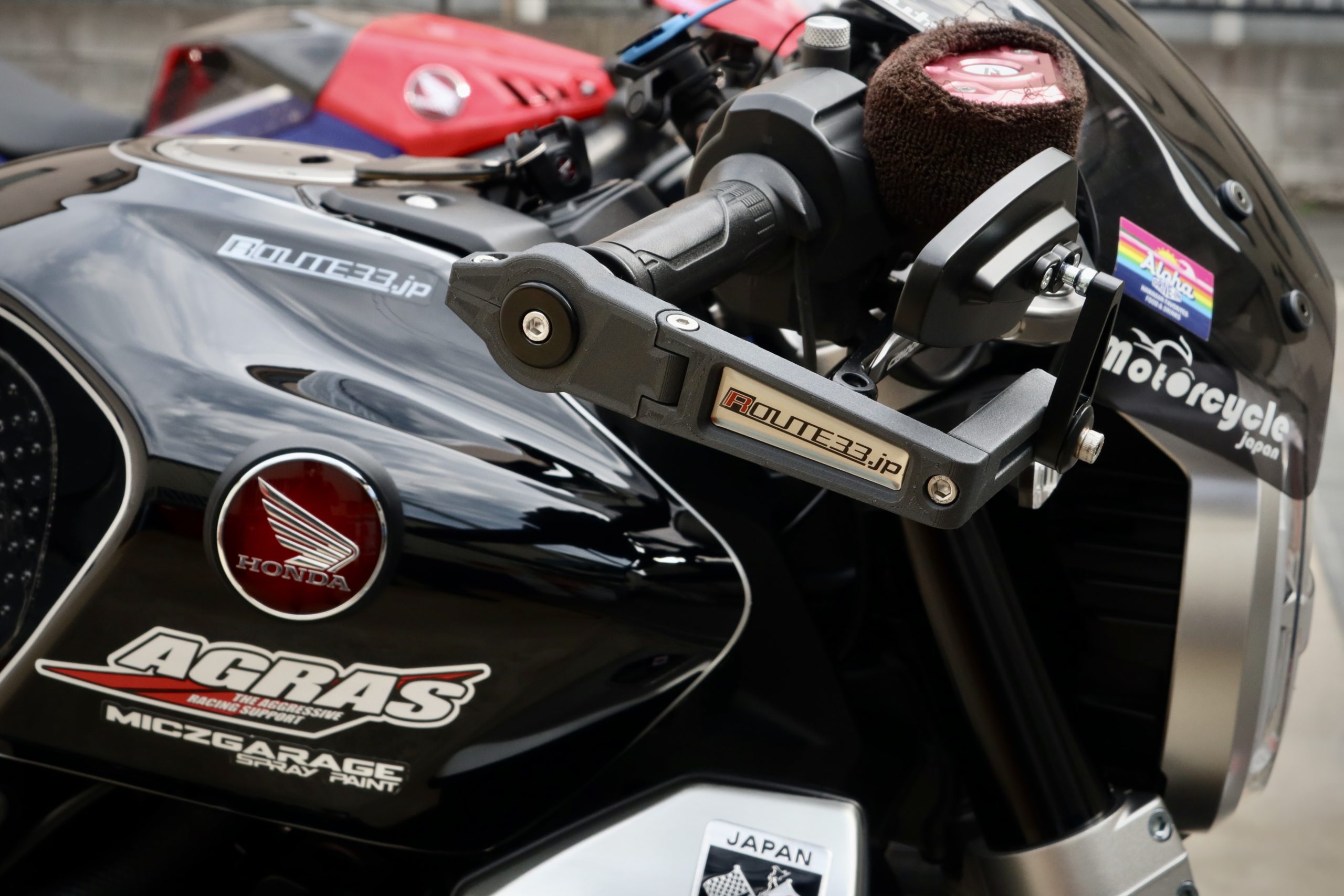 レバーガードミラー（汎用・バーエンドミラー） | Route33