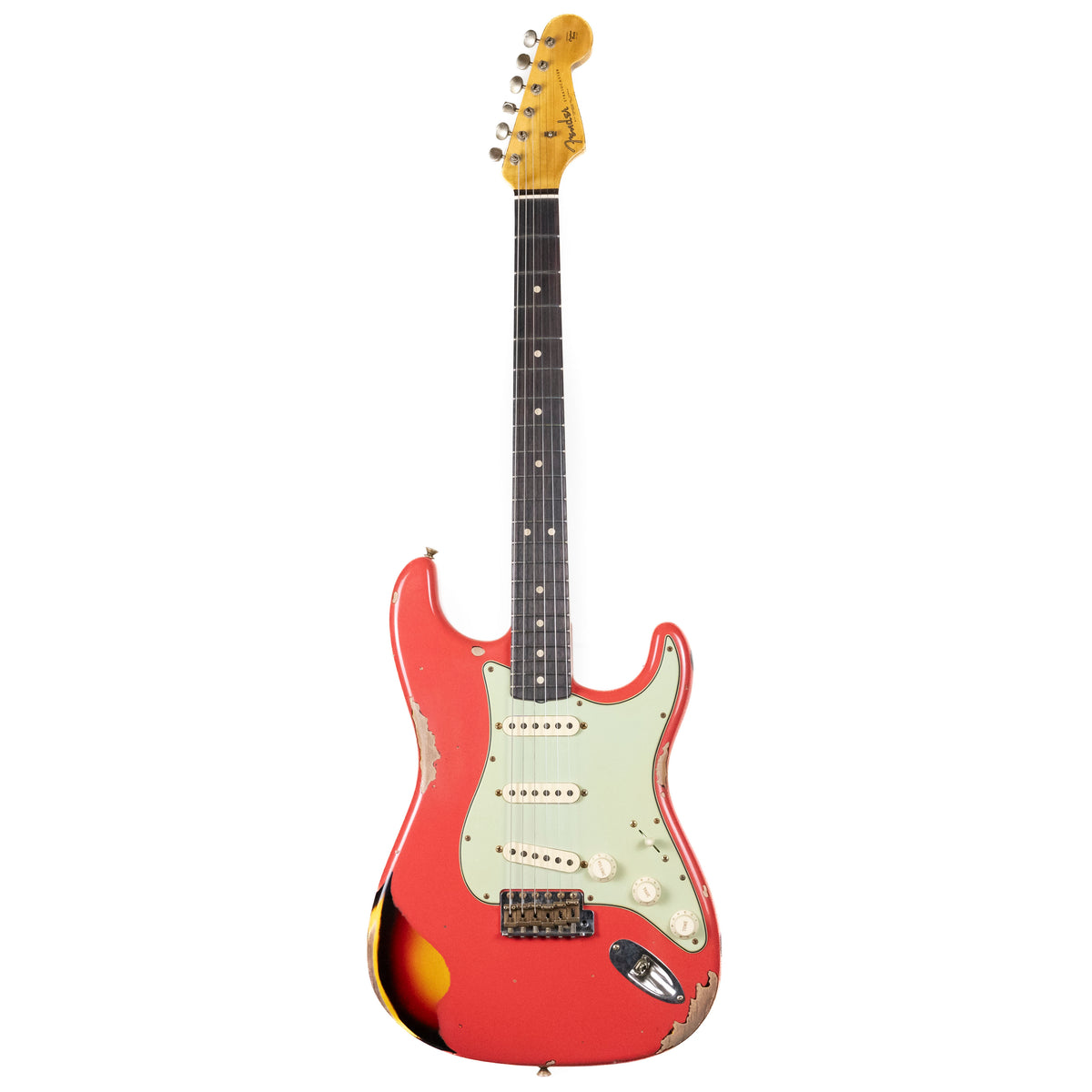 Fender Custom Shop 1962 Strat Fiesta Red Over Sunburst — Rudy's Music