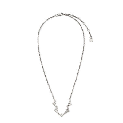 Fendi Five Necklace Silver finish Silver | Fendi