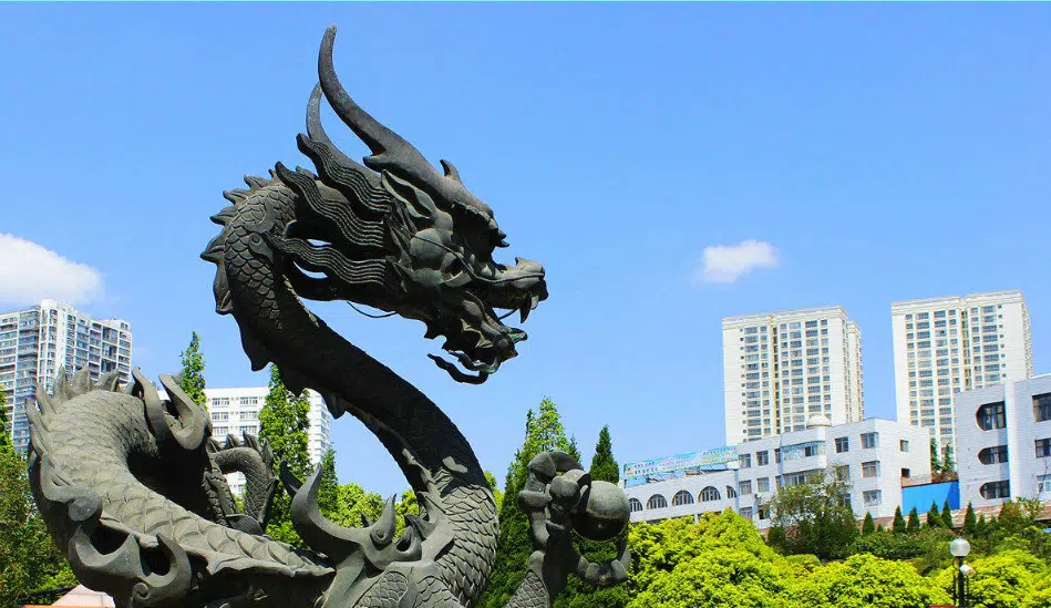 中国のドラゴンの像 - Sculptureshome