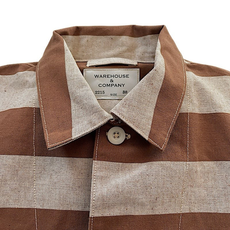 WAREHOUSE Lot 2215 BROWN PRISONER JACKET アップリケ プリズナー