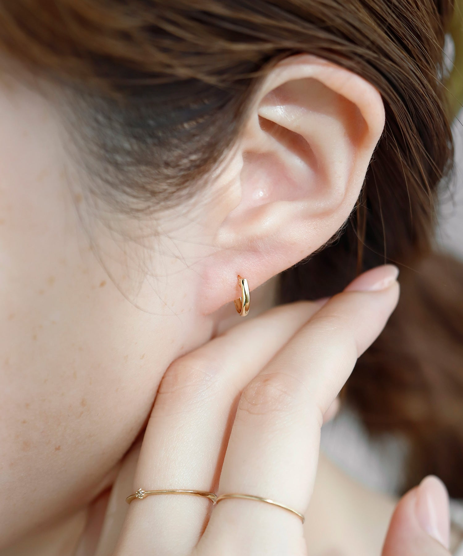 ANEMONE】ミニフープピアス[K10]｜SANPO ONLINE(サンポーオンライン)