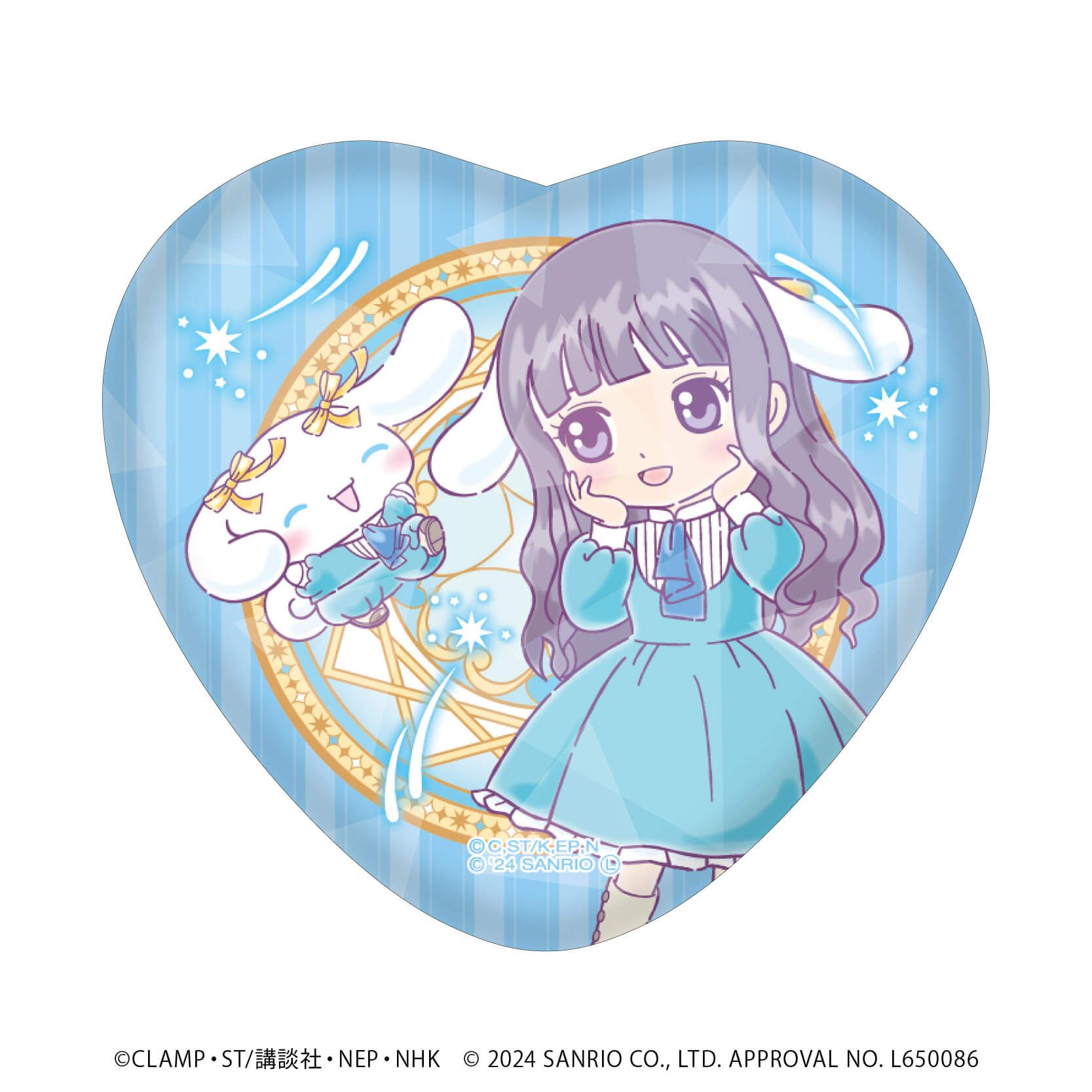 カードキャプターさくら×サンリオキャラクターズ｜ホログラムハート缶