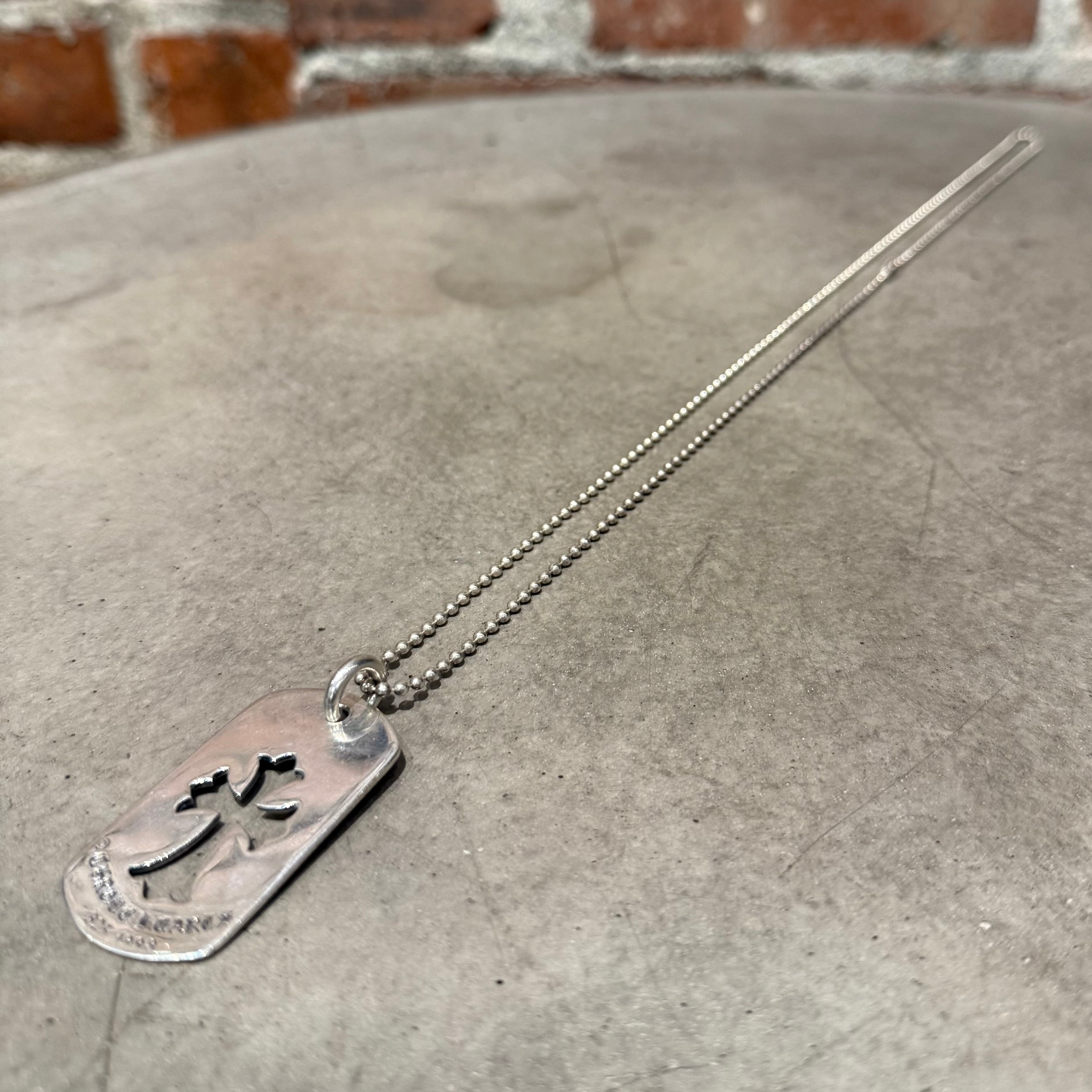 CHROME HEARTS LARGE CROSS DOGTAG 'SILVER' – Sadō Room