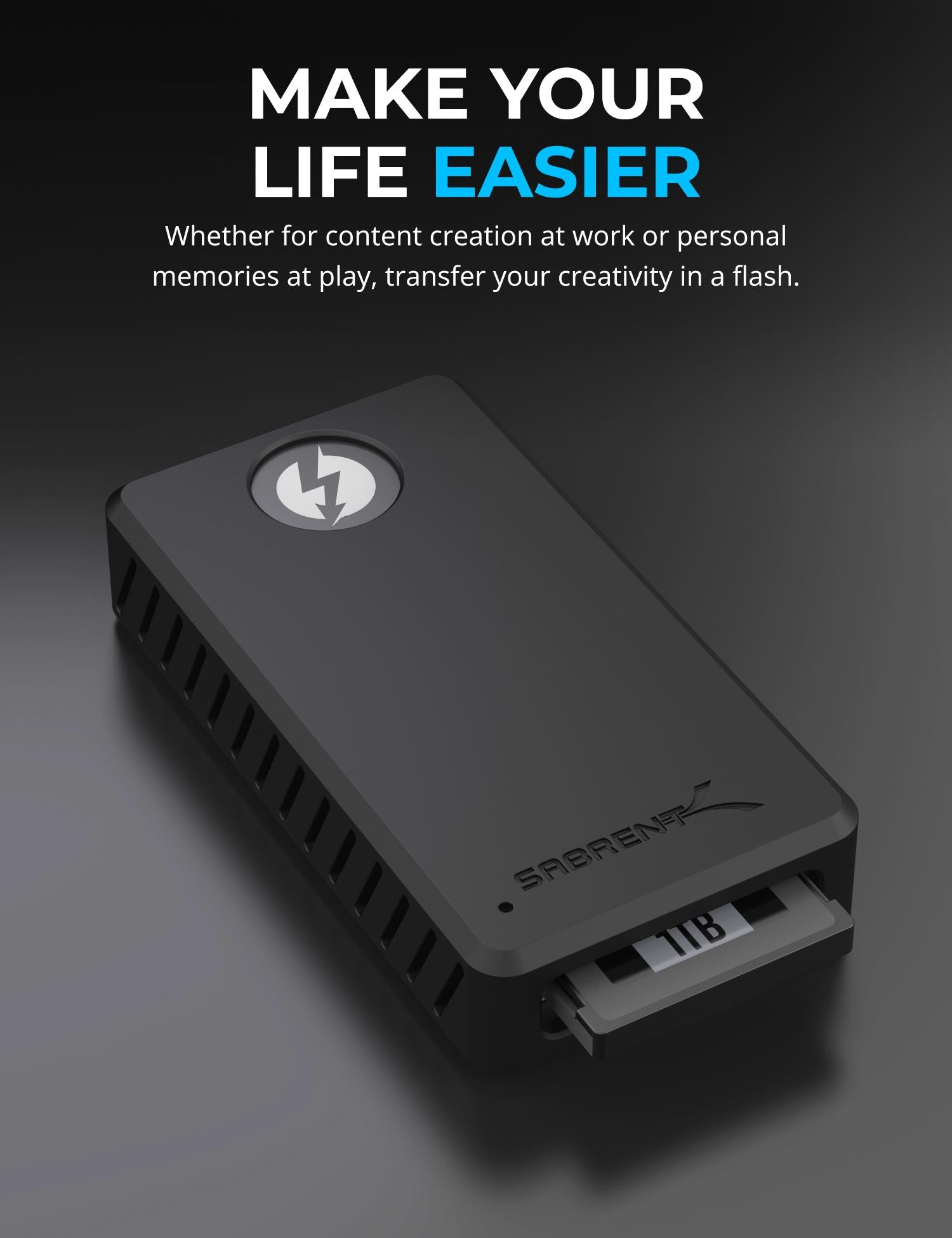 Thunderbolt 3 & USB 3 Type-C to CFexpress Type-B Card Reader - Sabrent