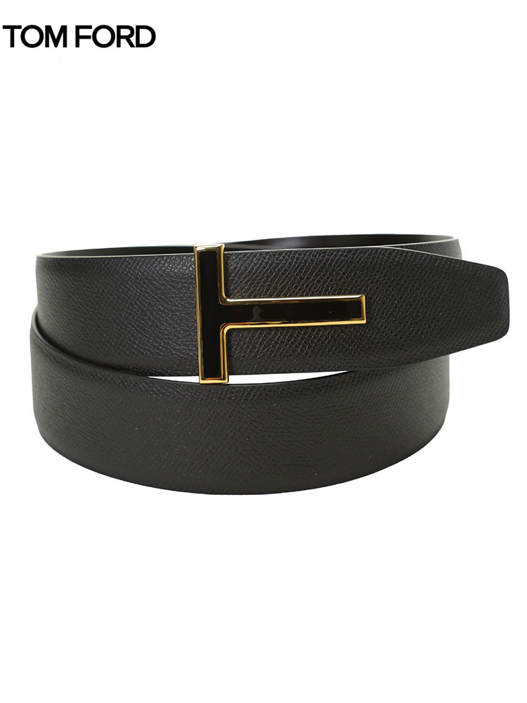 トムフォード メンズ ベルト TOM FORD ブランドベルト ロゴ Tバックル