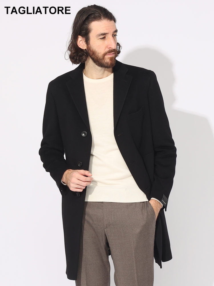 TAGLIATORE (タリアトーレ) カシミヤ100％ シングル ロングコート