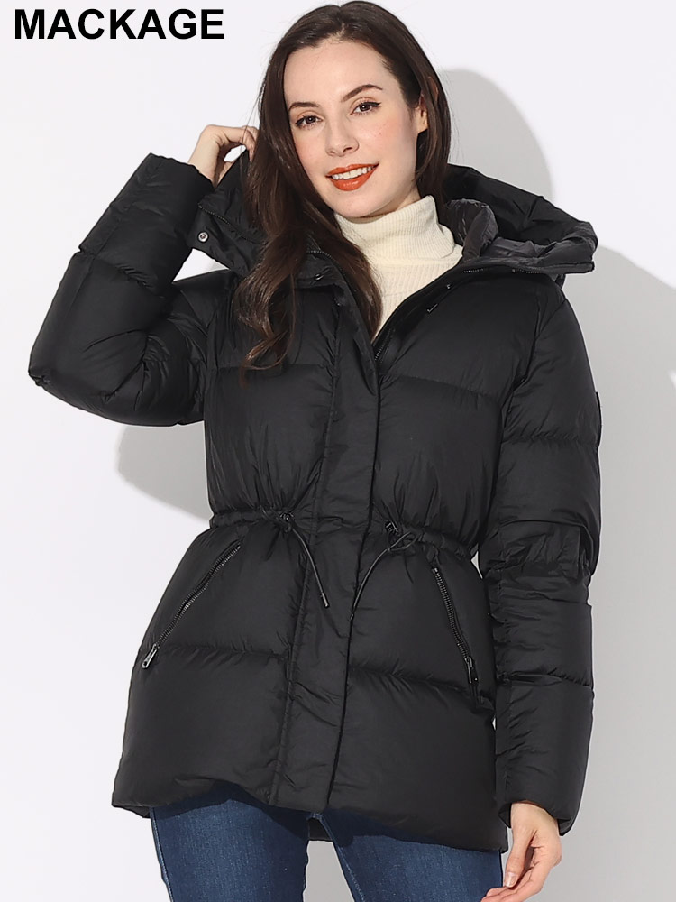 MACKAGE (マッカージュ) フード ウエストコード フルジップ ダウン