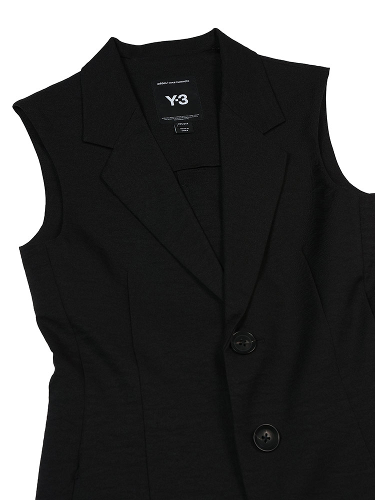 Y-3 (ワイスリー) テーラード ロング ベスト Y3JN3703 レディース XXS
