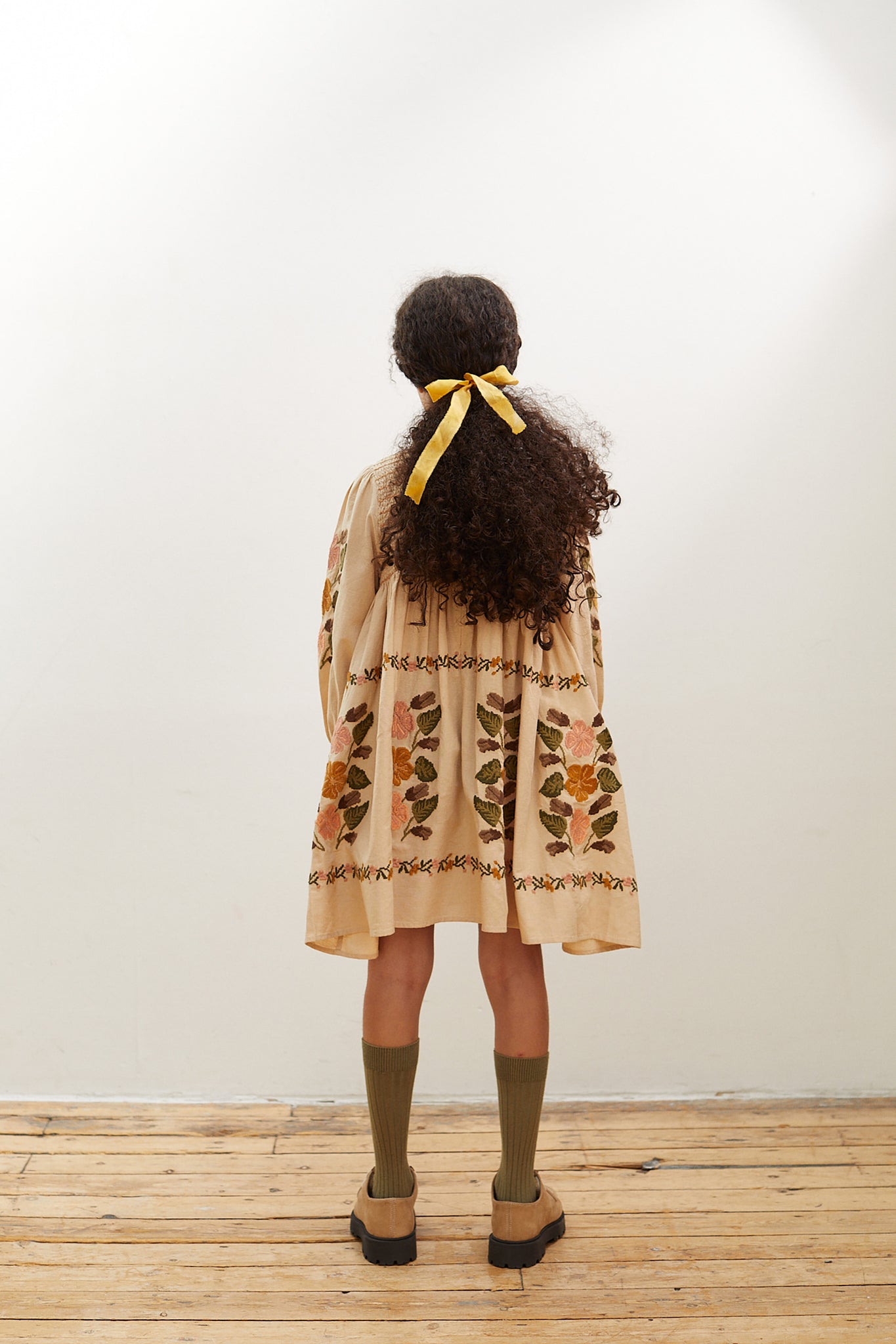 Mia' Dress - Almond – Sage Kids