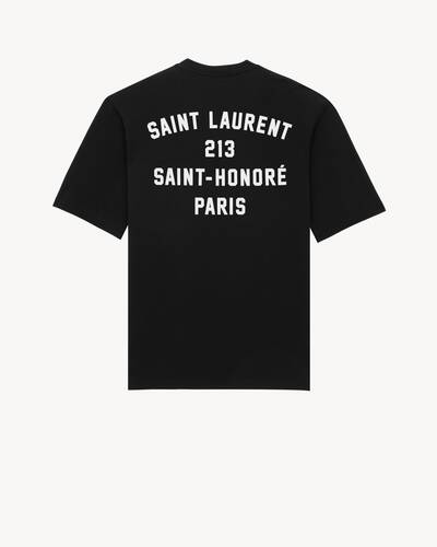 SAINT LAURENT PARIS T-SHIRT in Black | Saint Laurent | YSL EN-AE