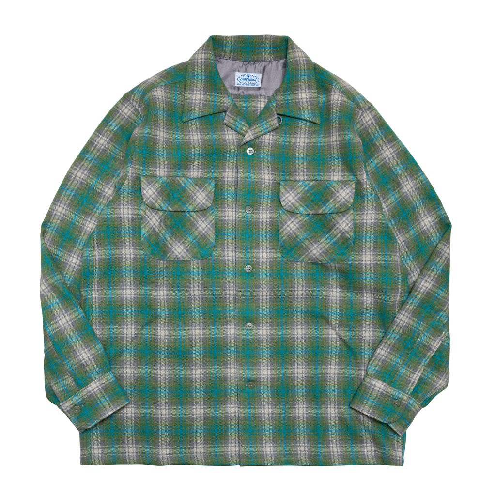 WOOL CHECK SHIRT / GREEN – SC WEB STORE