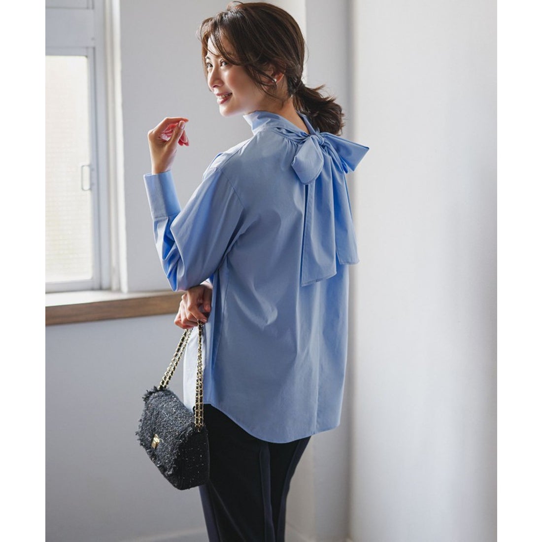 ニジュウサンク 23区 【セットアップ対応】トリアセダブルジョーゼット