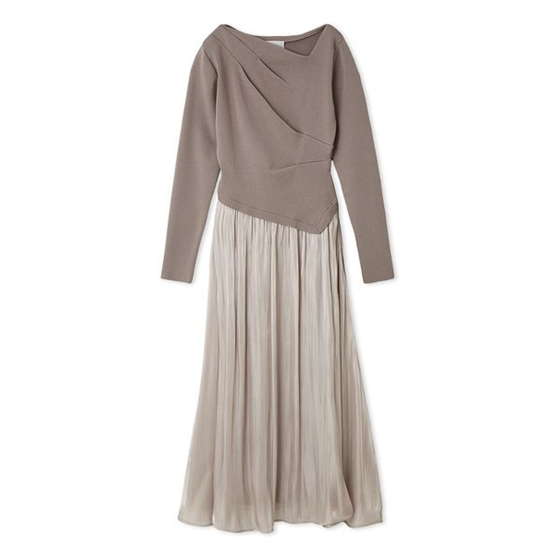 セルフォード CELFORD アシメネックニットドッキングワンピース （MOC