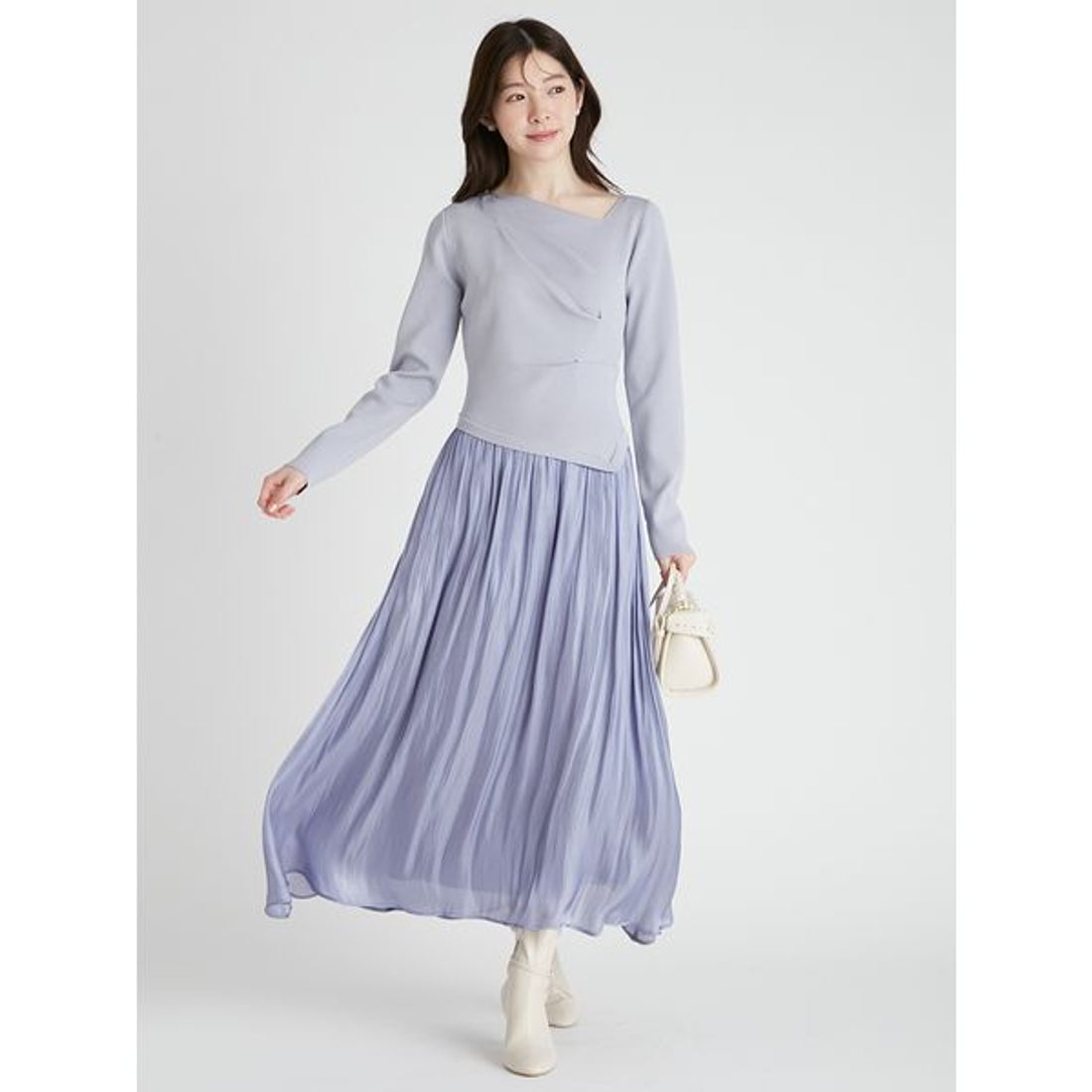 セルフォード CELFORD アシメネックニットドッキングワンピース （MOC