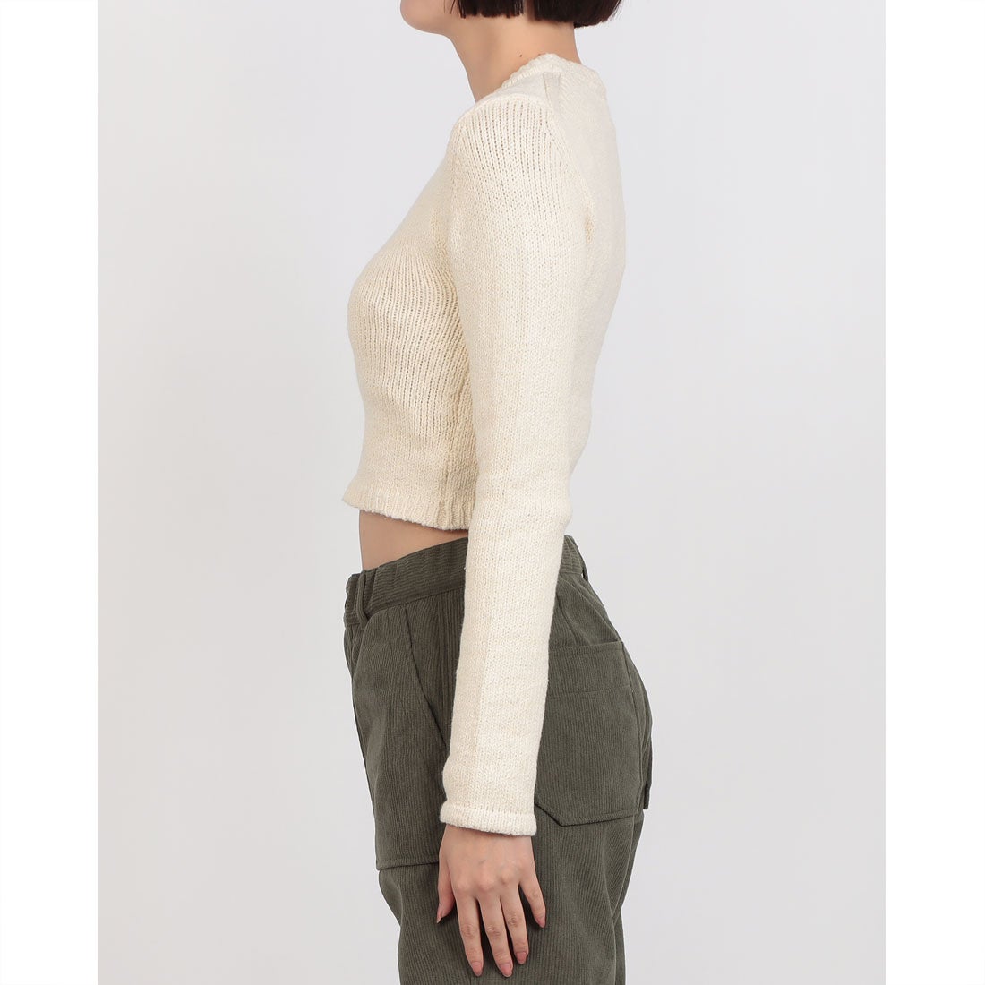 クラネ CLANE COTTON SHORT KNIT TOPS （BLACK） -ファッション通販