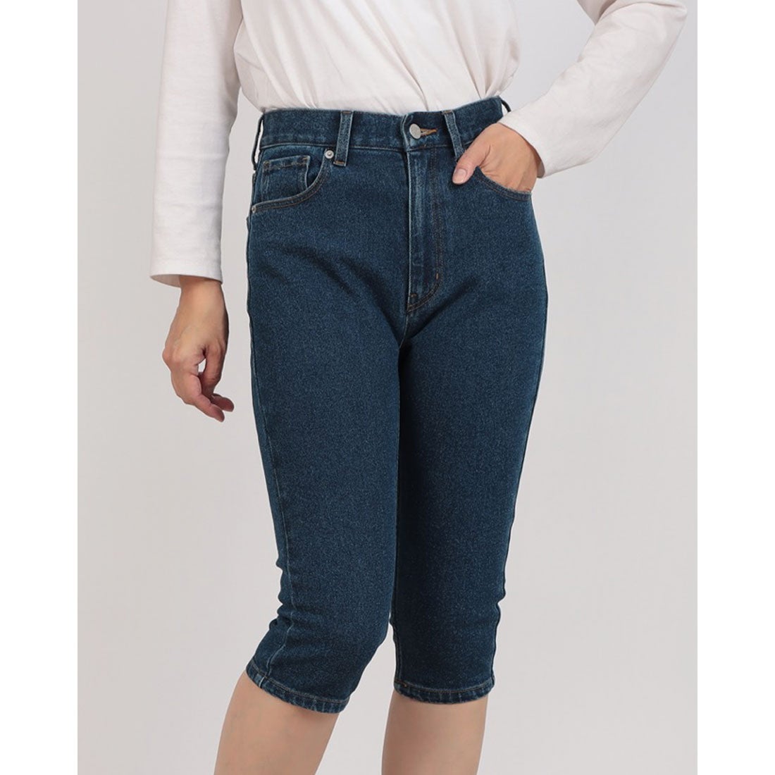 クラネ CLANE DENIM CAPRI PANTS （BLUE） -ファッション通販 FASHION