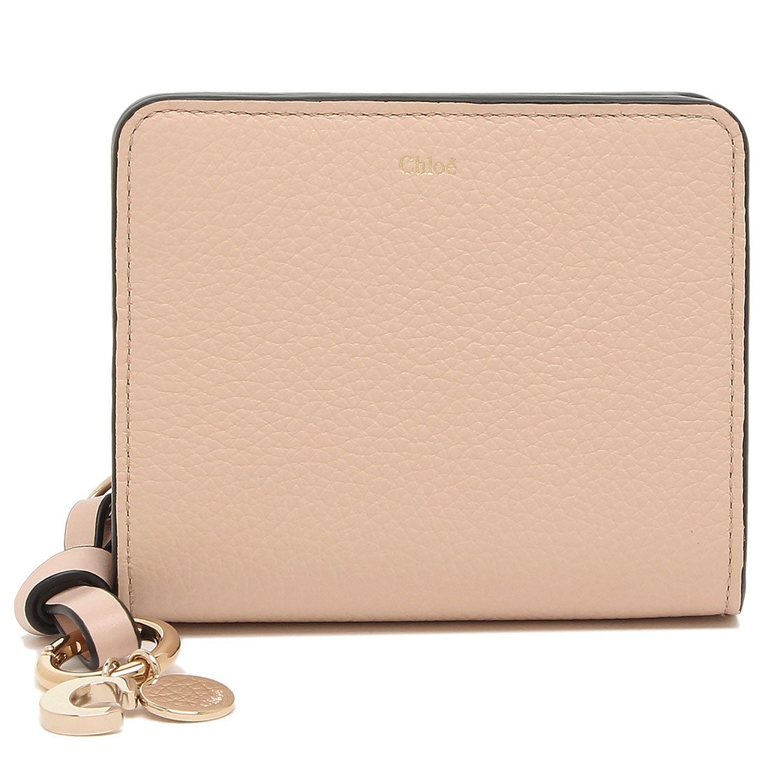 クロエ Chloe 二つ折り財布 アルファベット ミニ財布 ピンク