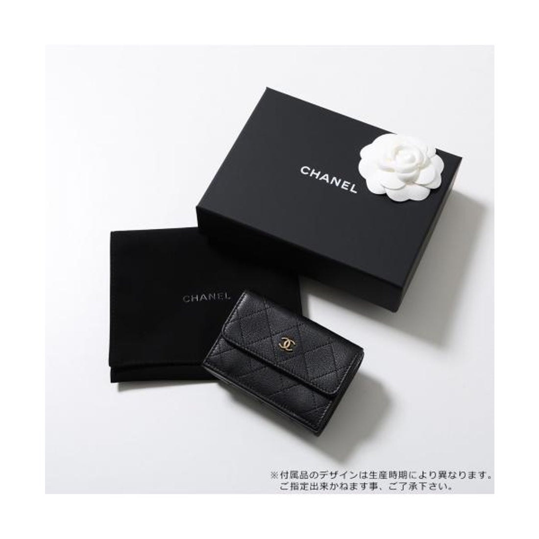 シャネル CHANEL CHANEL 三つ折り財布 AP4951 B22099 レザー ココ