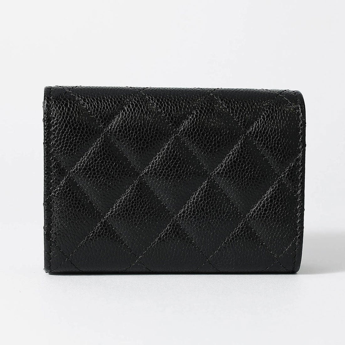 シャネル CHANEL 3つ折り財布 キャビアスキン MINI WALLET CHANEL