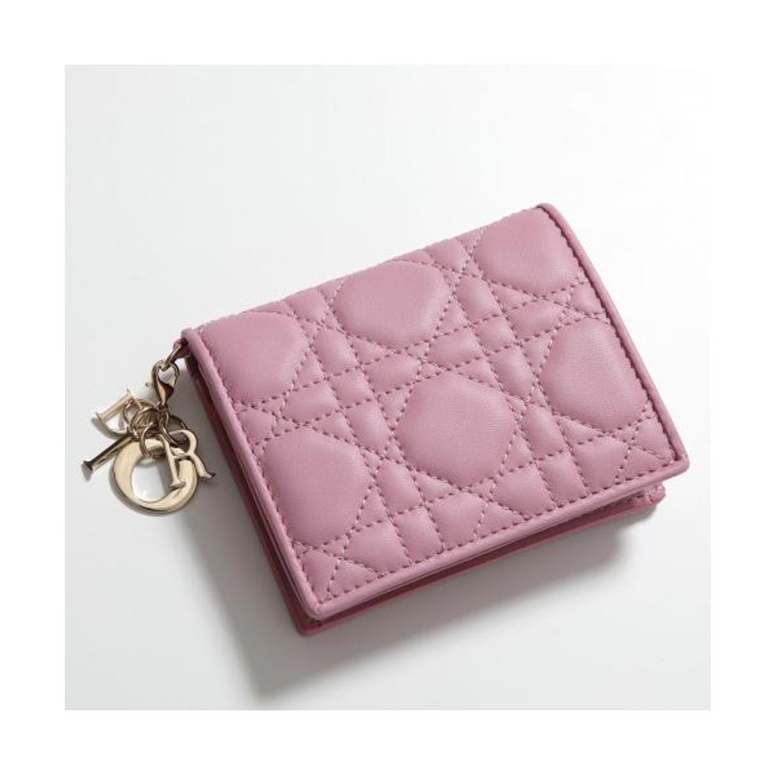 ディオール Dior Dior 二つ折り財布 S0178ONMJ レザー カナージュ ミニ