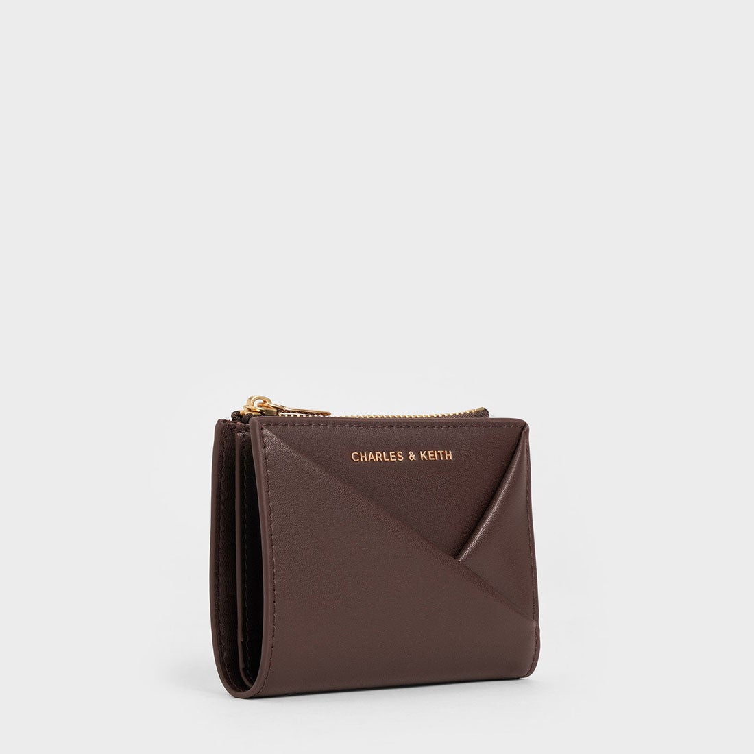 CHARLES & KEITH Midori ミドリ ジオメトリックトップジップウォレット