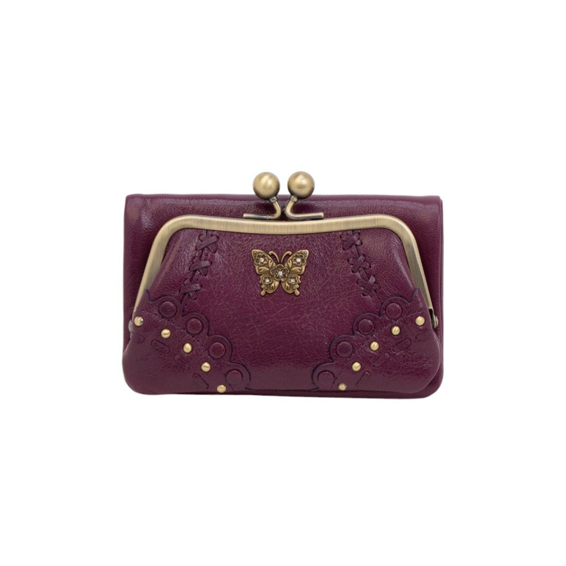 アナスイ ANNA SUI マチルダ 口金二つ折り財布 （ワイン） -靴