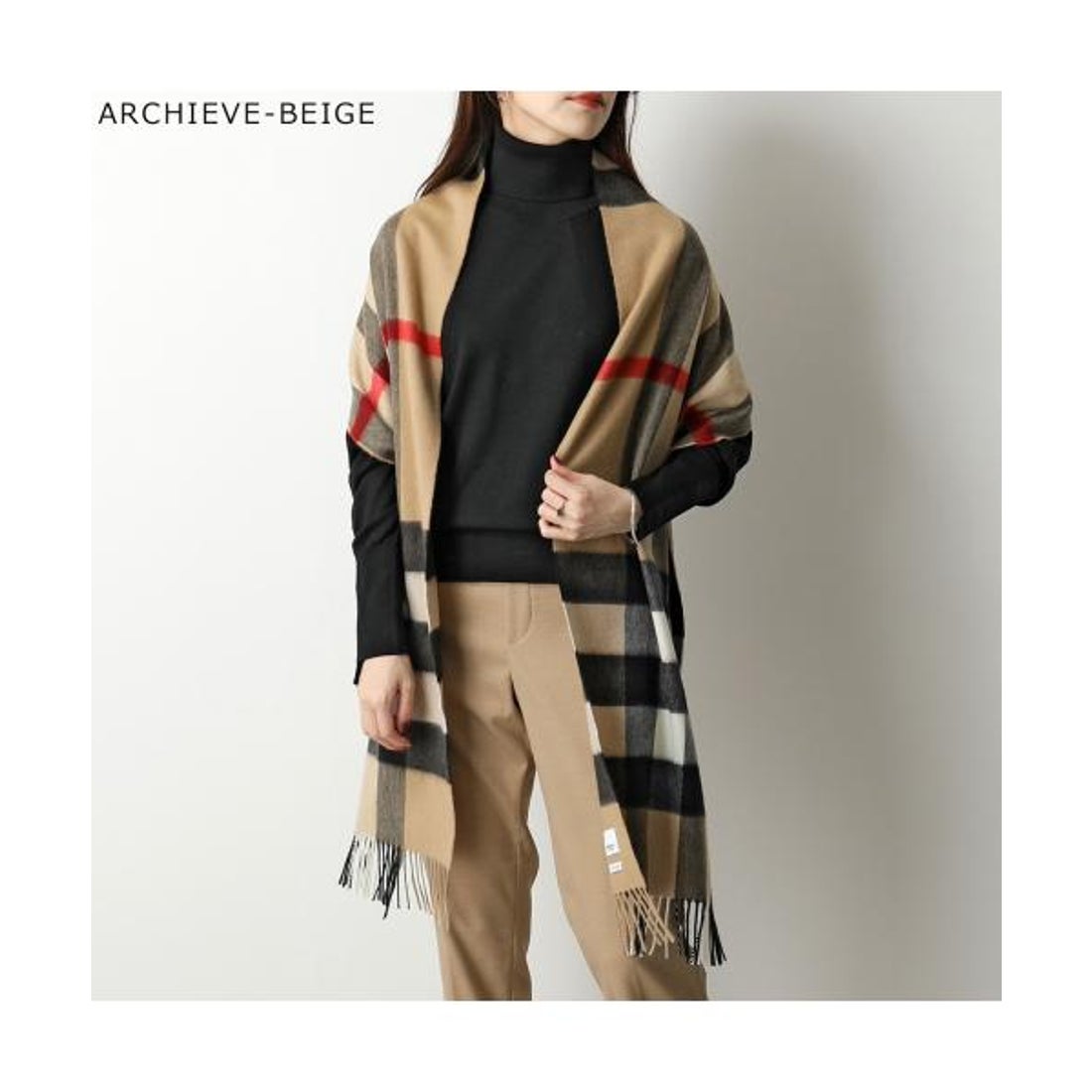 バーバリー BURBERRY BURBERRY マフラー HALF MEGA CHECK CASHMERE