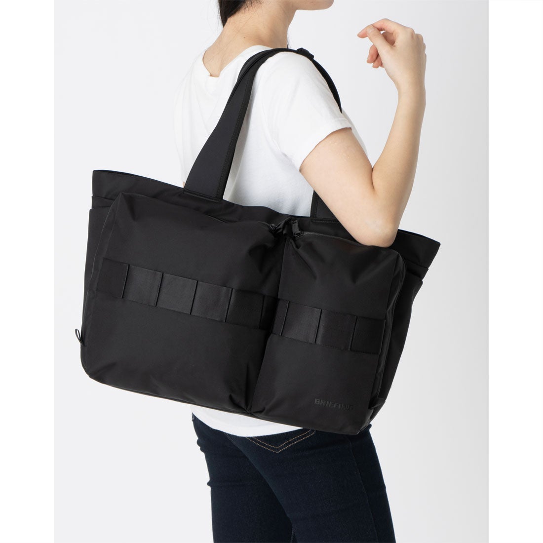 ブリーフィング BRIEFING SW WIDE TOTE WR トートバッグ （ブラック