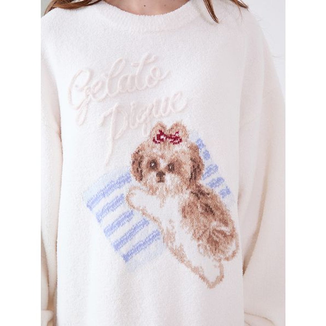 ジェラートピケ gelato pique シーズ―ジャガードワンピーズ （NVY