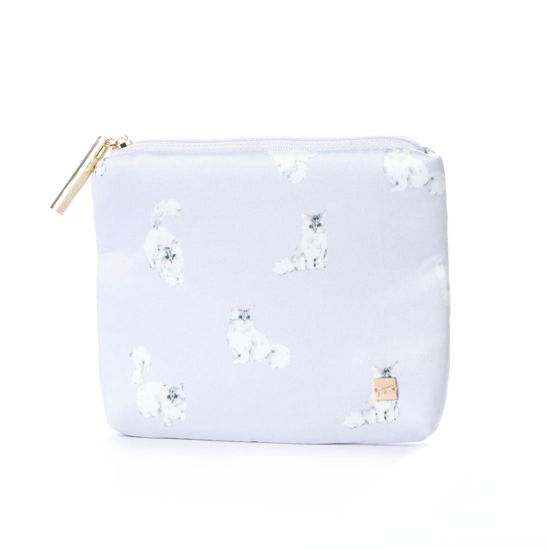 ジェラートピケ gelato pique キャットサテンティッシュポーチ