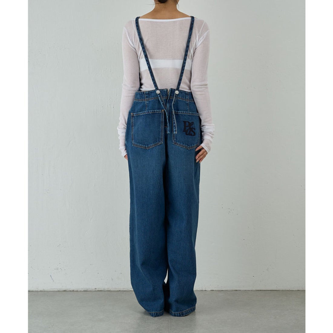 ガリャルダガランテ GALLARDAGALANTE 【PEAS】デニムサロペット （blue