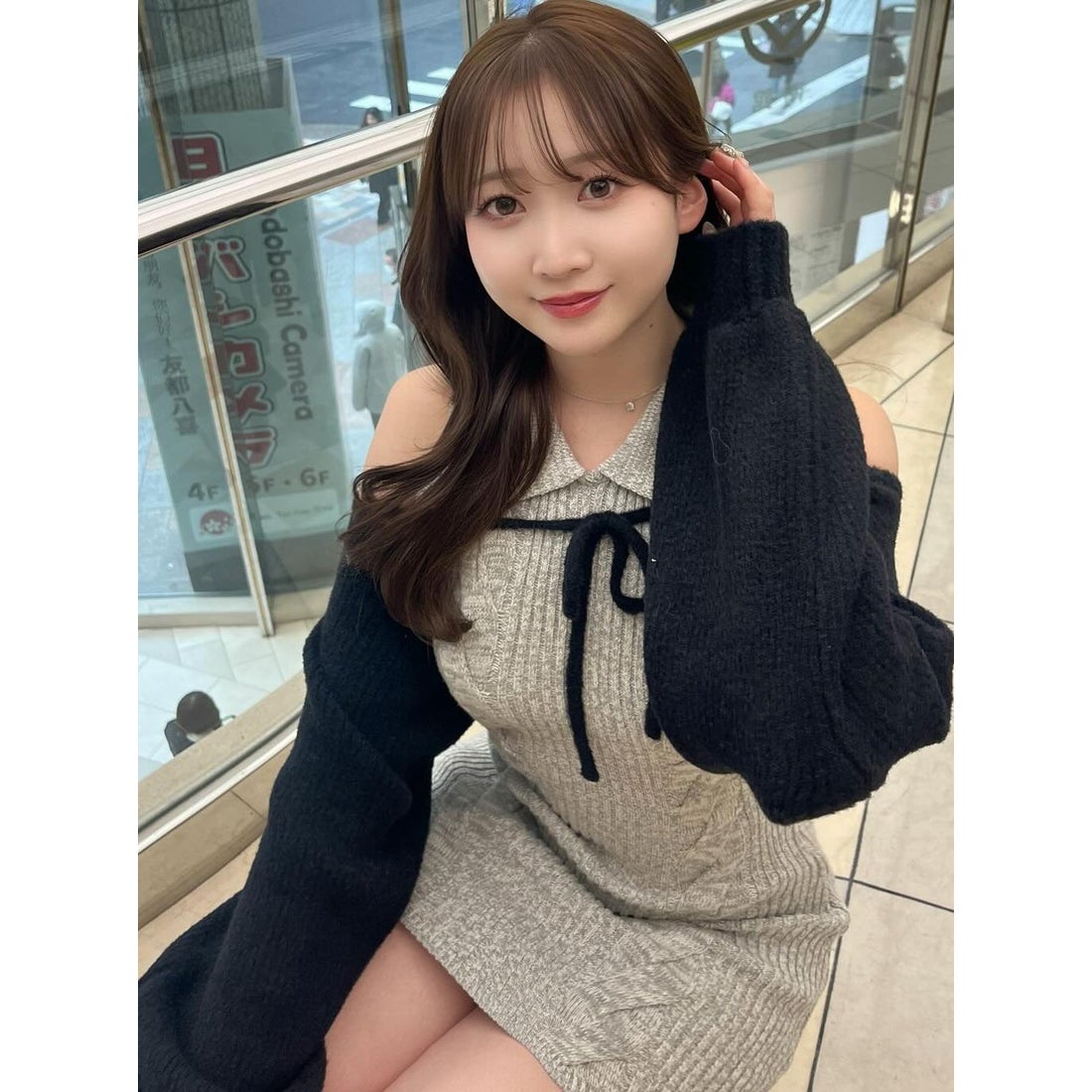 ダーリッチ Darich ショートボレロニットミニワンピース （アイボリー