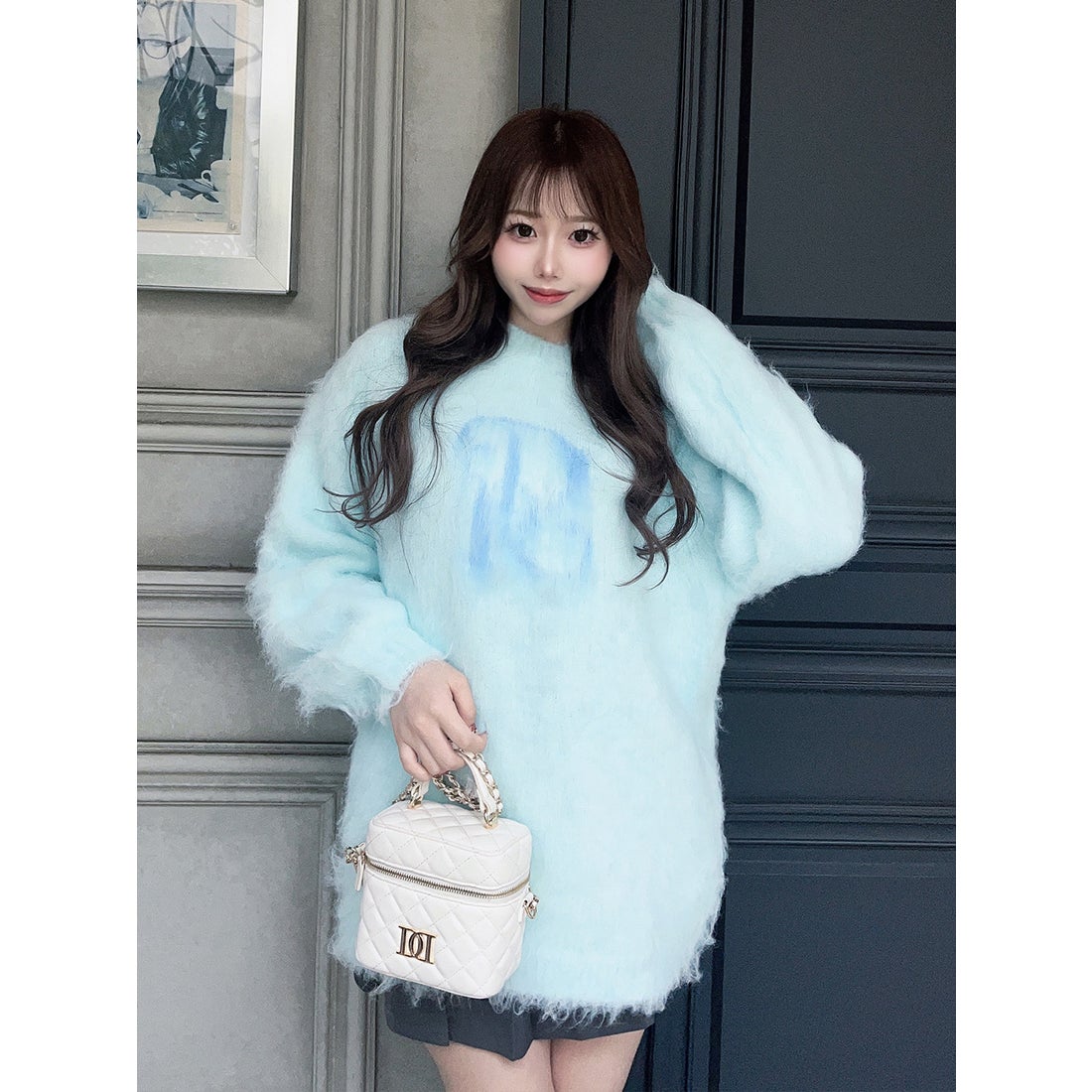 ダーリッチ Darich DRニットプルオーバー （サックス） -ファッション