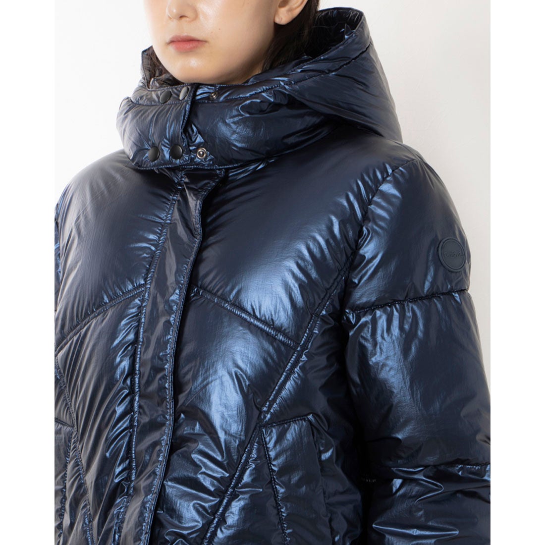 デシグアル Desigual メタリック パデッドジャケット （ブルー） -waja