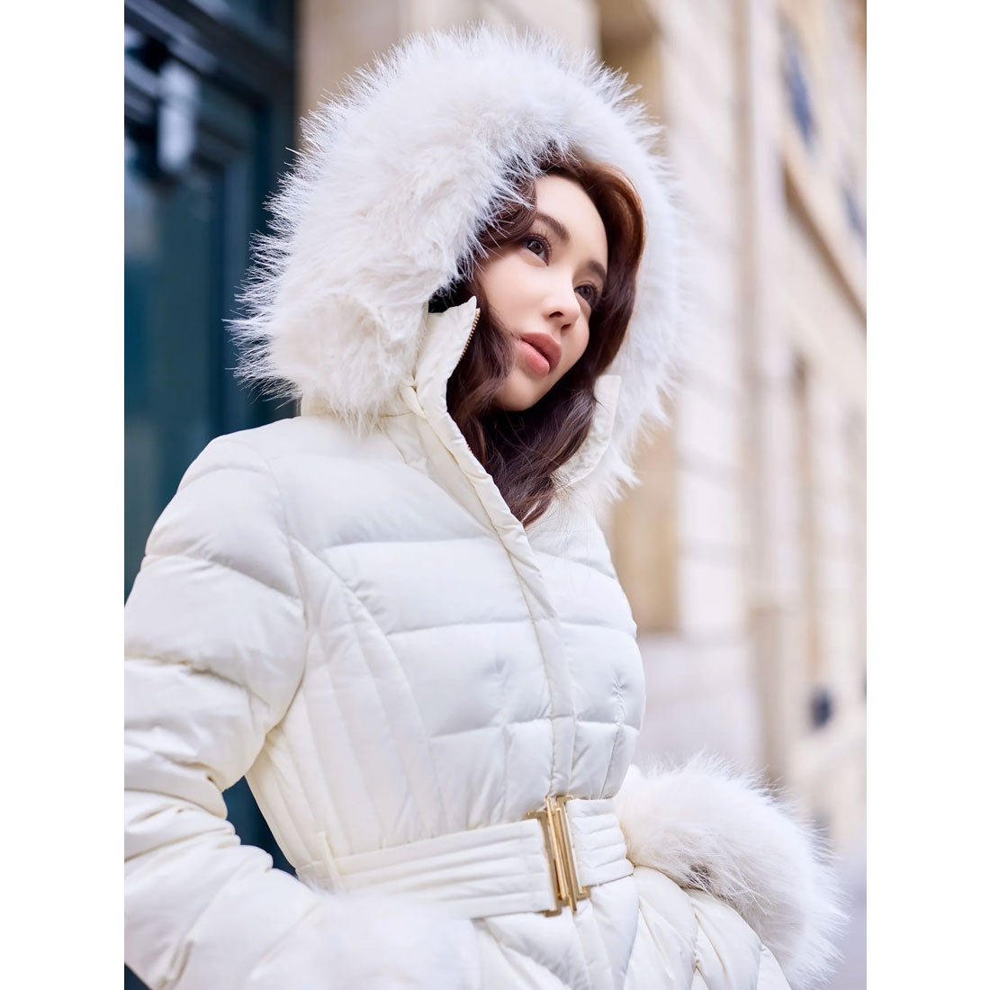 エイミーイストワール EIMY ISTOIRE EIMY DOWN DRESS 2024 （WHITE